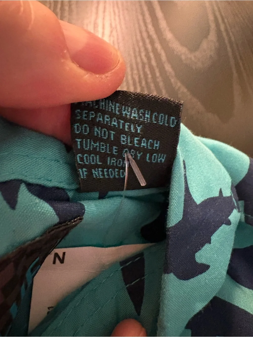 Short-Sleeve Shark Print Button-Up Shirt for Kids - Teal